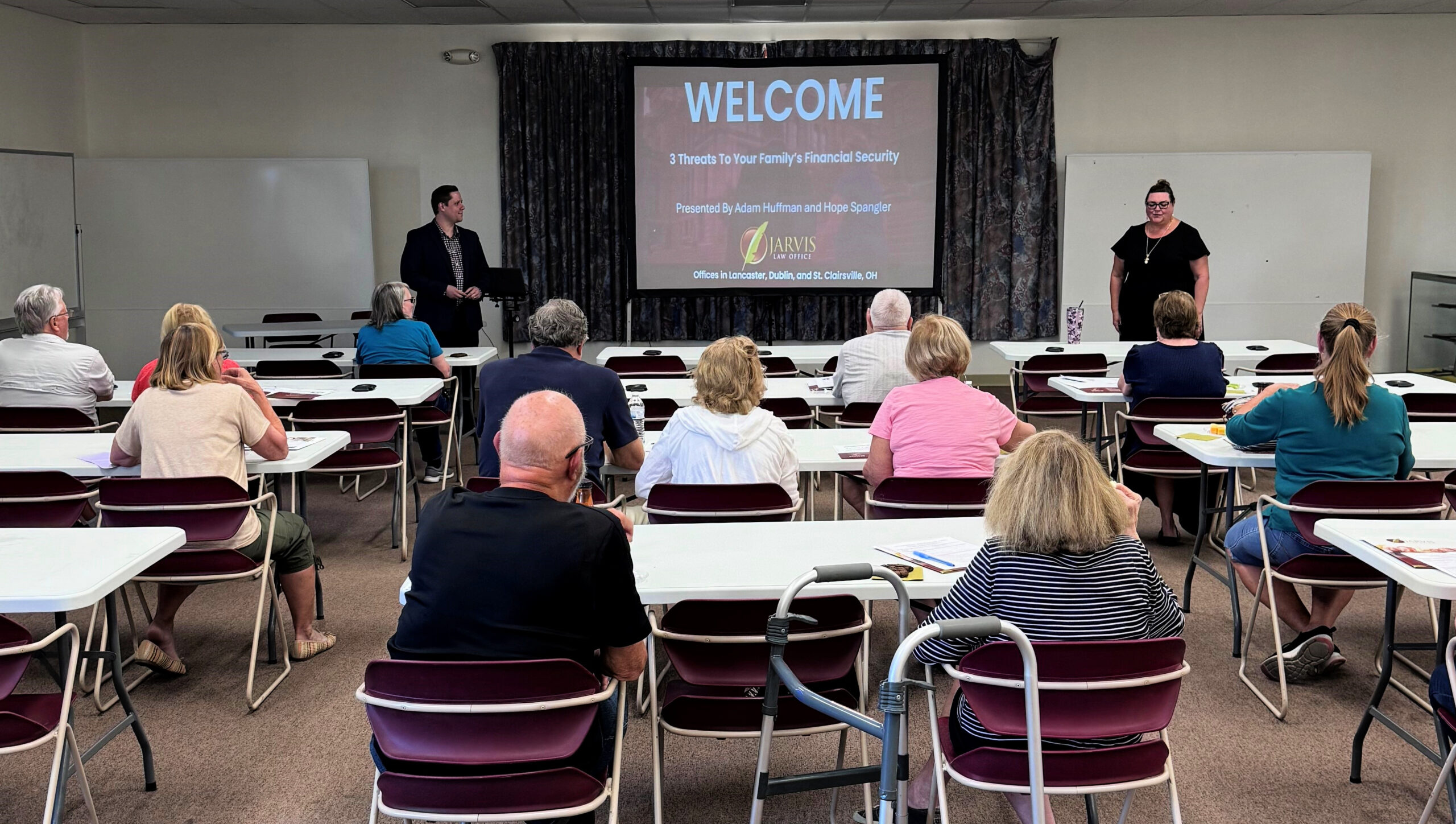 Seminar on financial security threats for families.