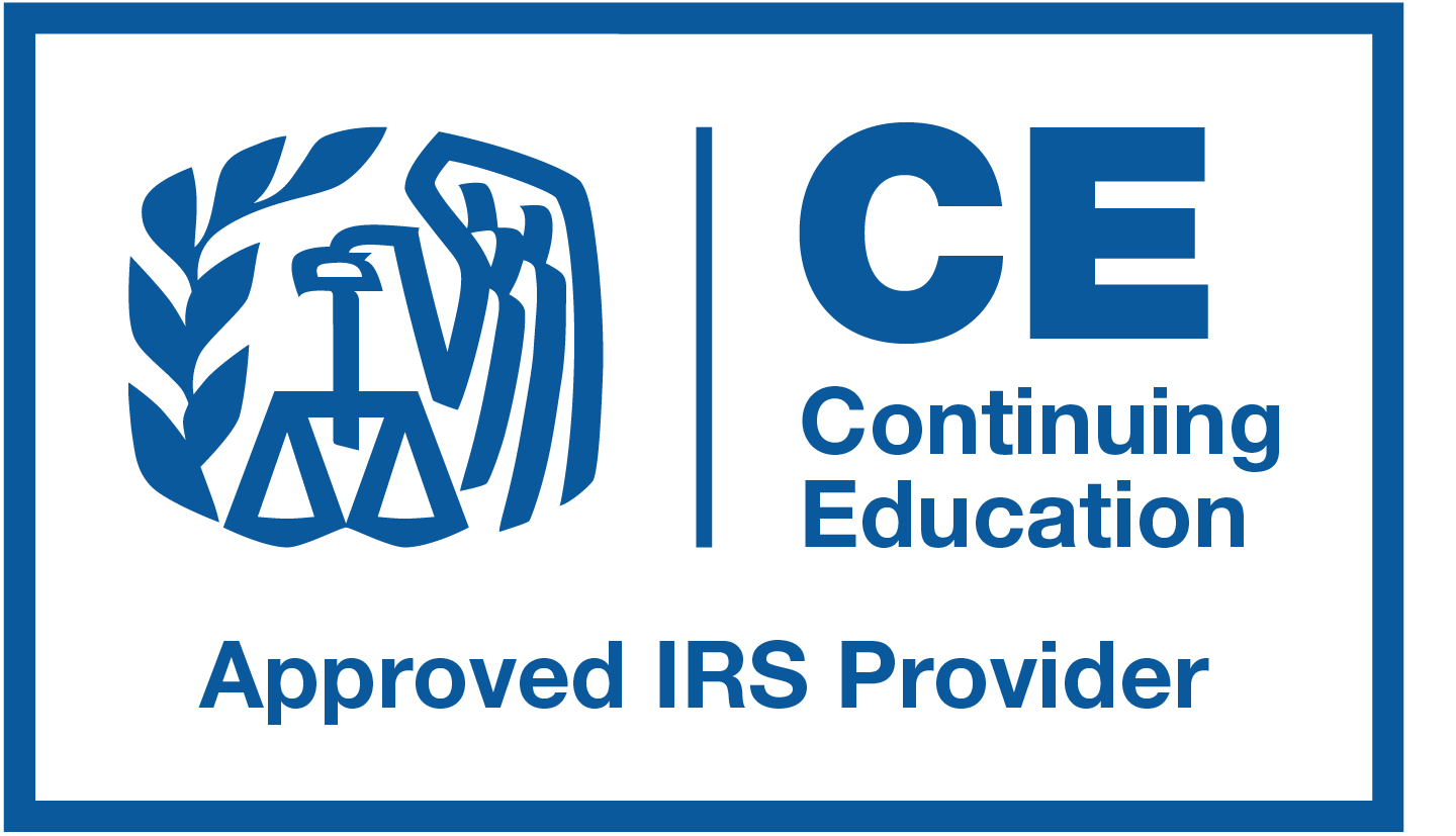 IRS approved CE provider badge