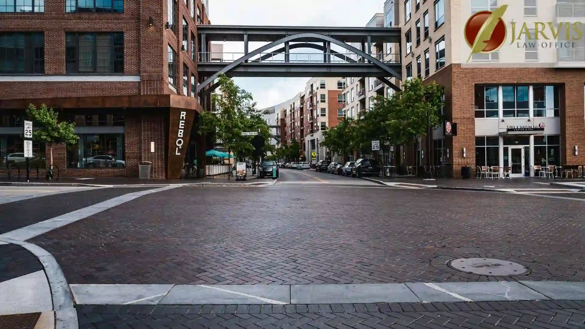 A street view of a commercial area in Dublin Ohio, where asset protection is vital for residents.